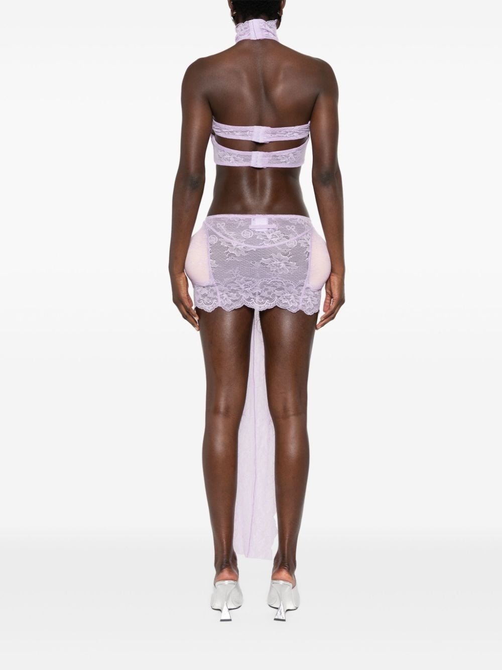 x Shayne Oliver lingerie minidress - 4