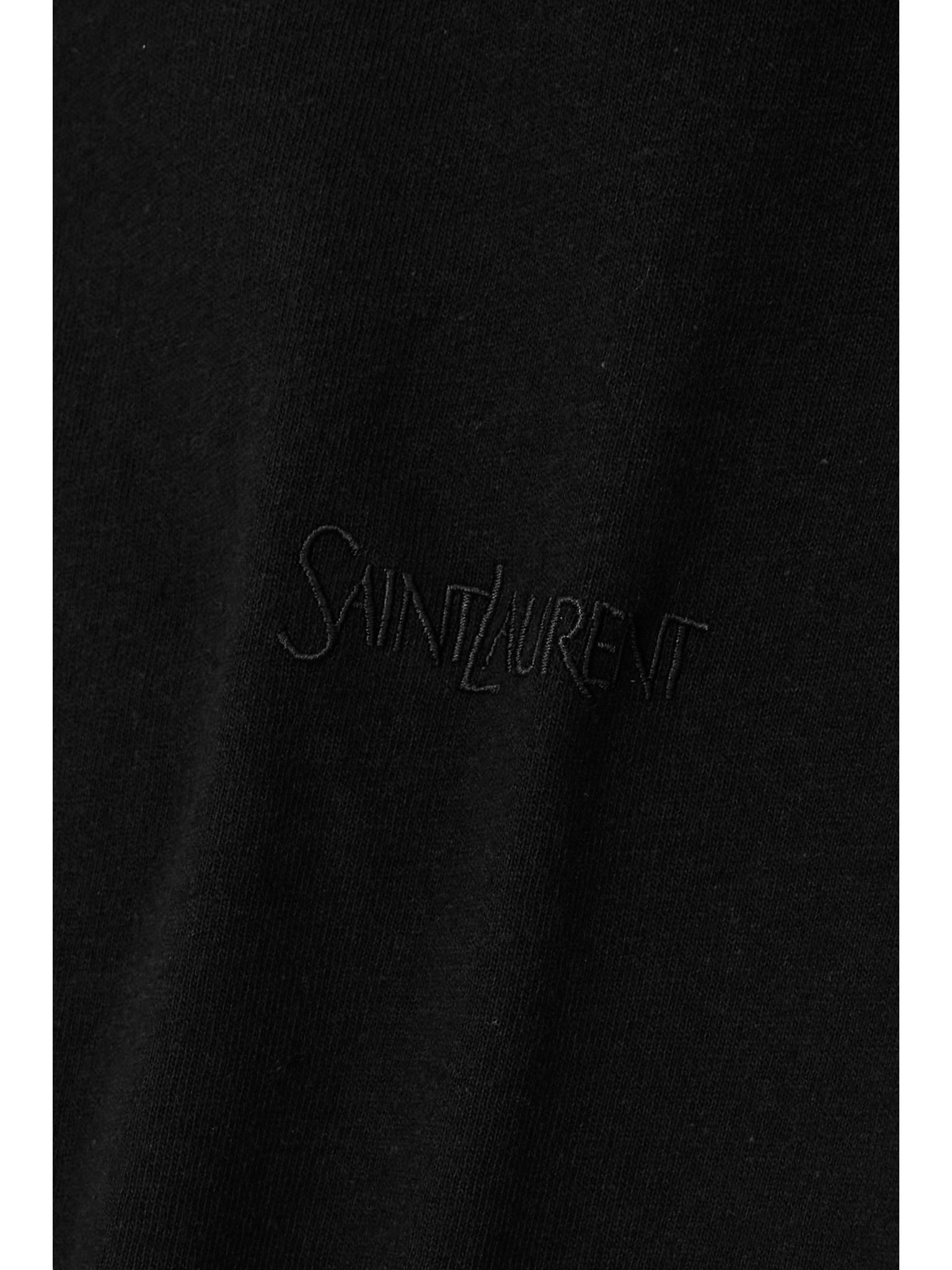 Embroidered cotton T-shirt Black - 5