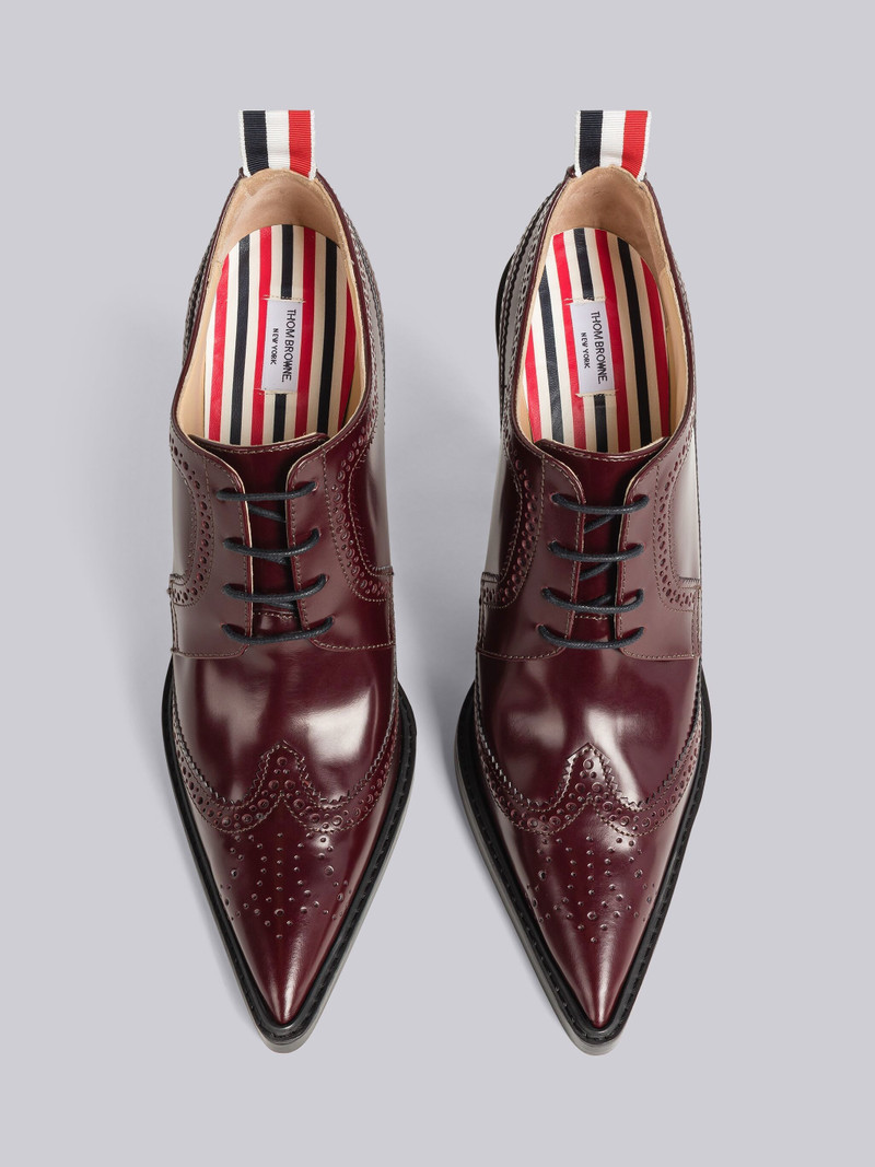 Calf Leather Curved Heel Longwing Brogue 4