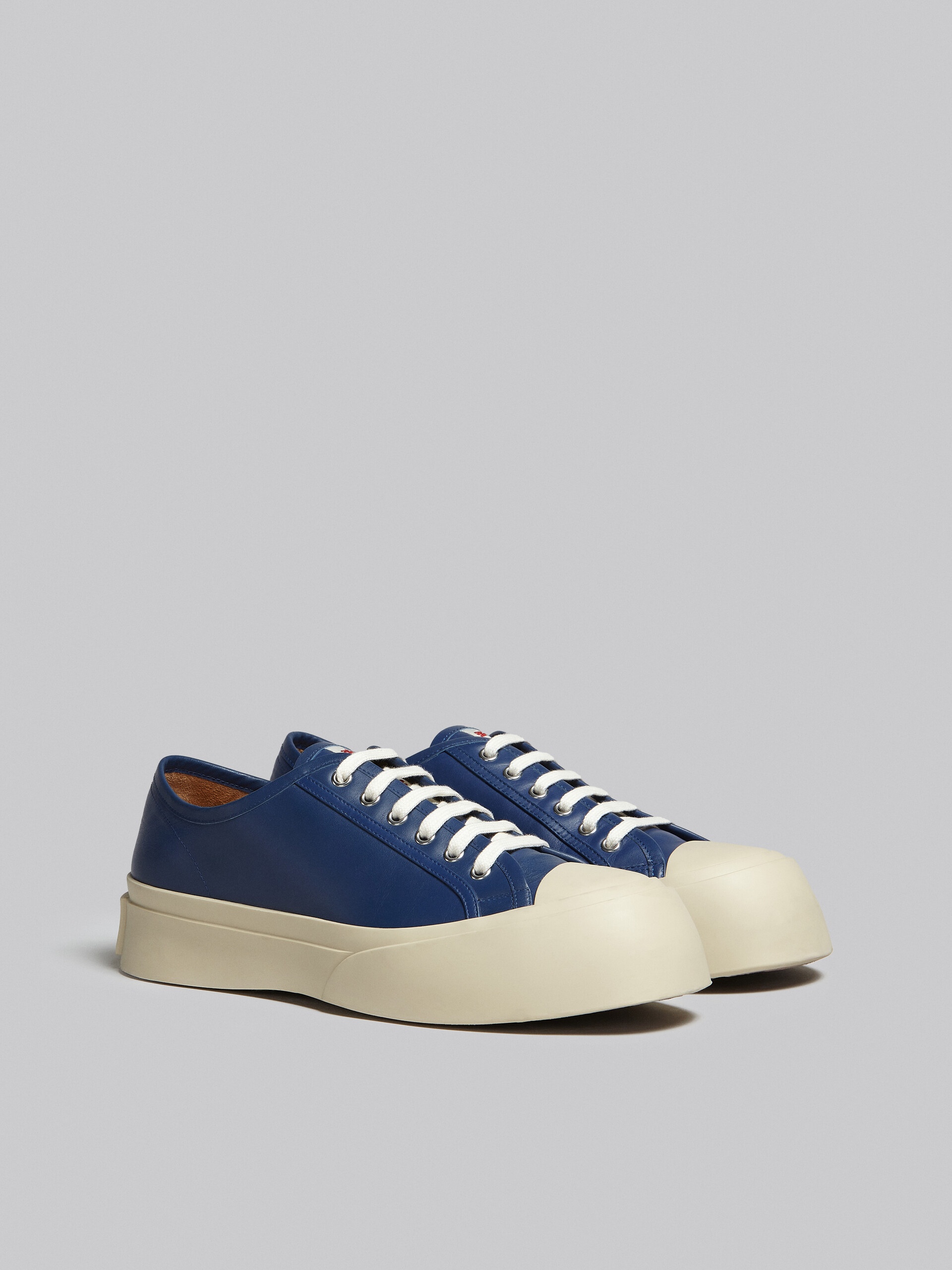 BLUE NAPPA LEATHER PABLO SNEAKER - 2