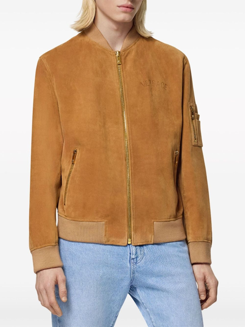 VERSACE suede bomber jacket outlook