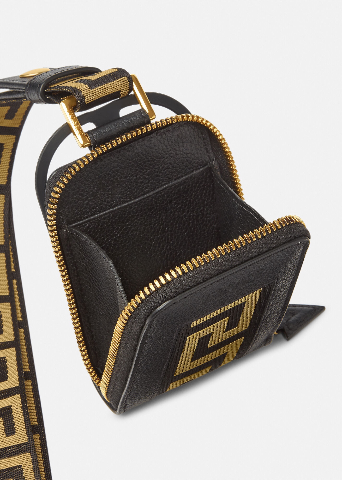 Greca Leather Mini Pouch - 2