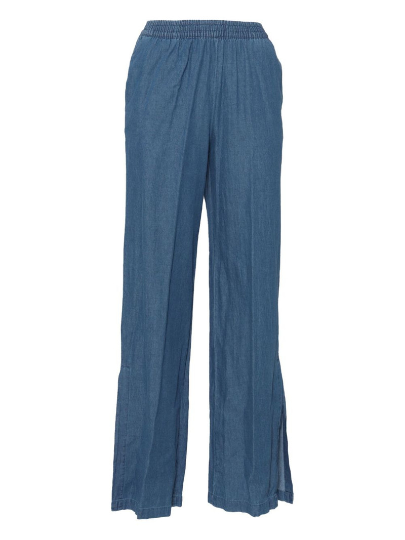 elastic-waist split-hem jeans 1