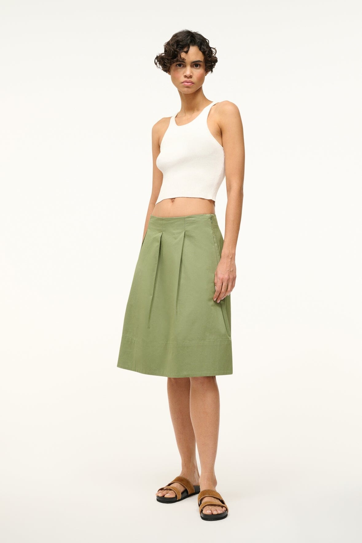 STAUD LONDON SKIRT MOSS - 2