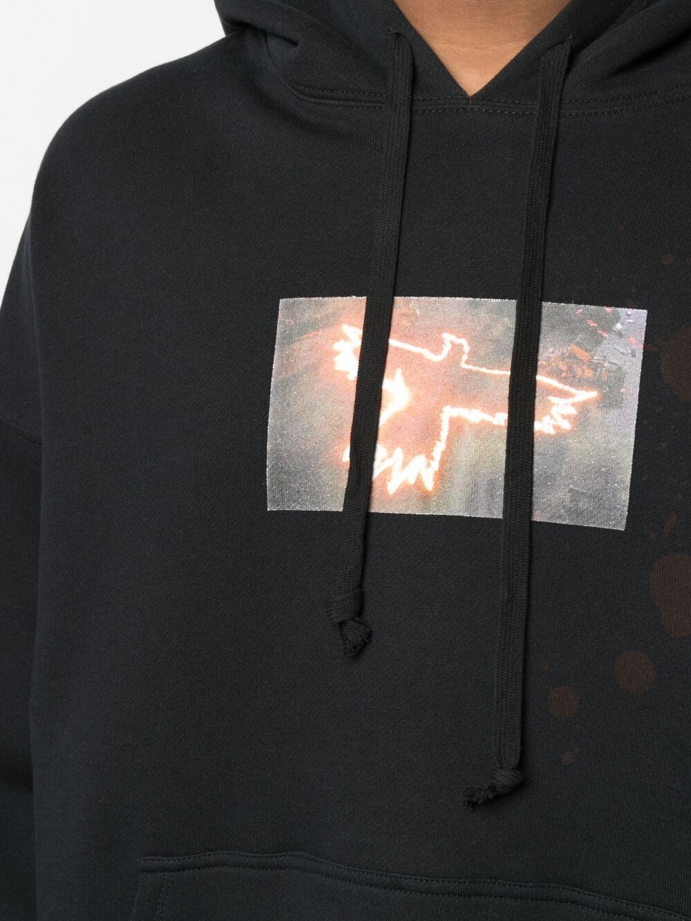 graphic-print cotton hoodie - 5