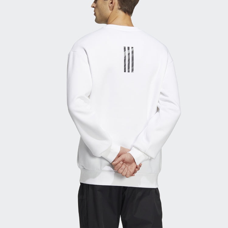 adidas x Transformers Crossover Limited Pattern Printing Round Neck Pullover Long Sleeves White HM74 - 3