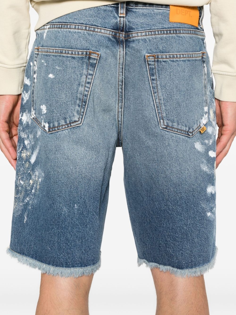 Ventura paint-splatter frayed shorts - 5