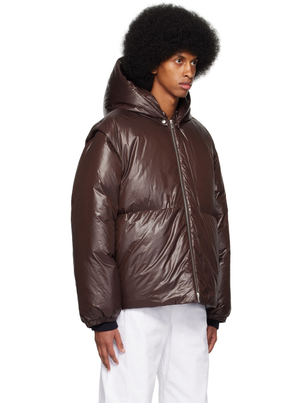 SSENSE Exclusive Brown Down Jacket - 2