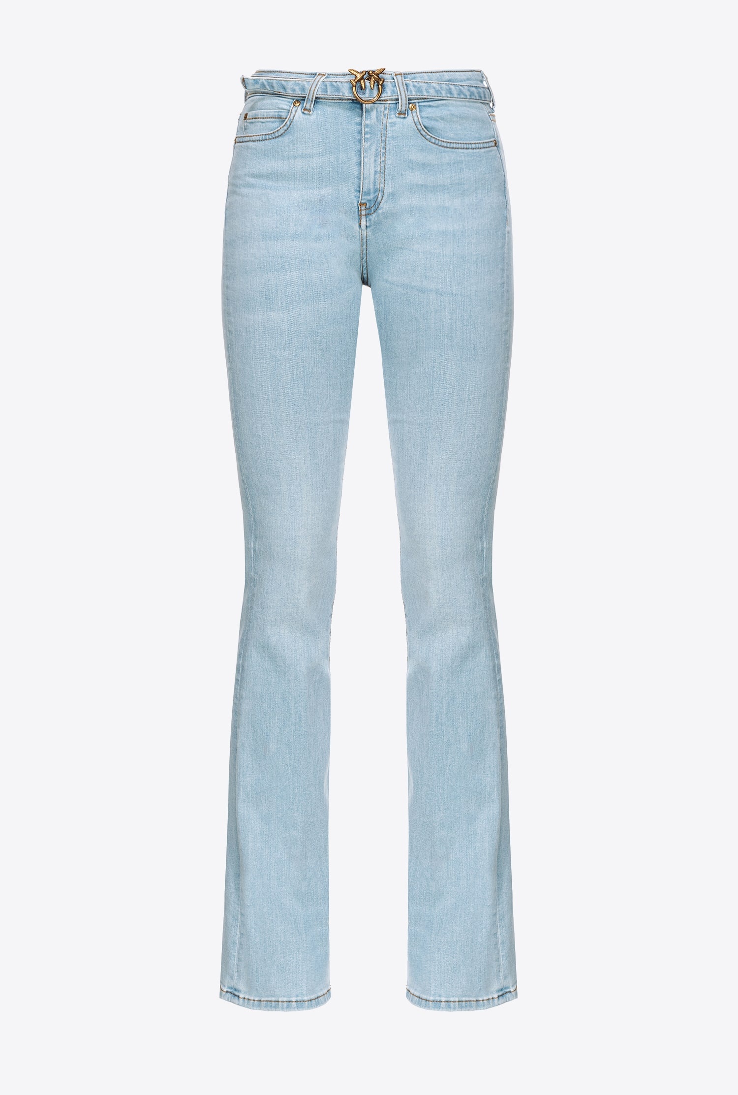 FLARED BABY BLUE DENIM JEANS - 1