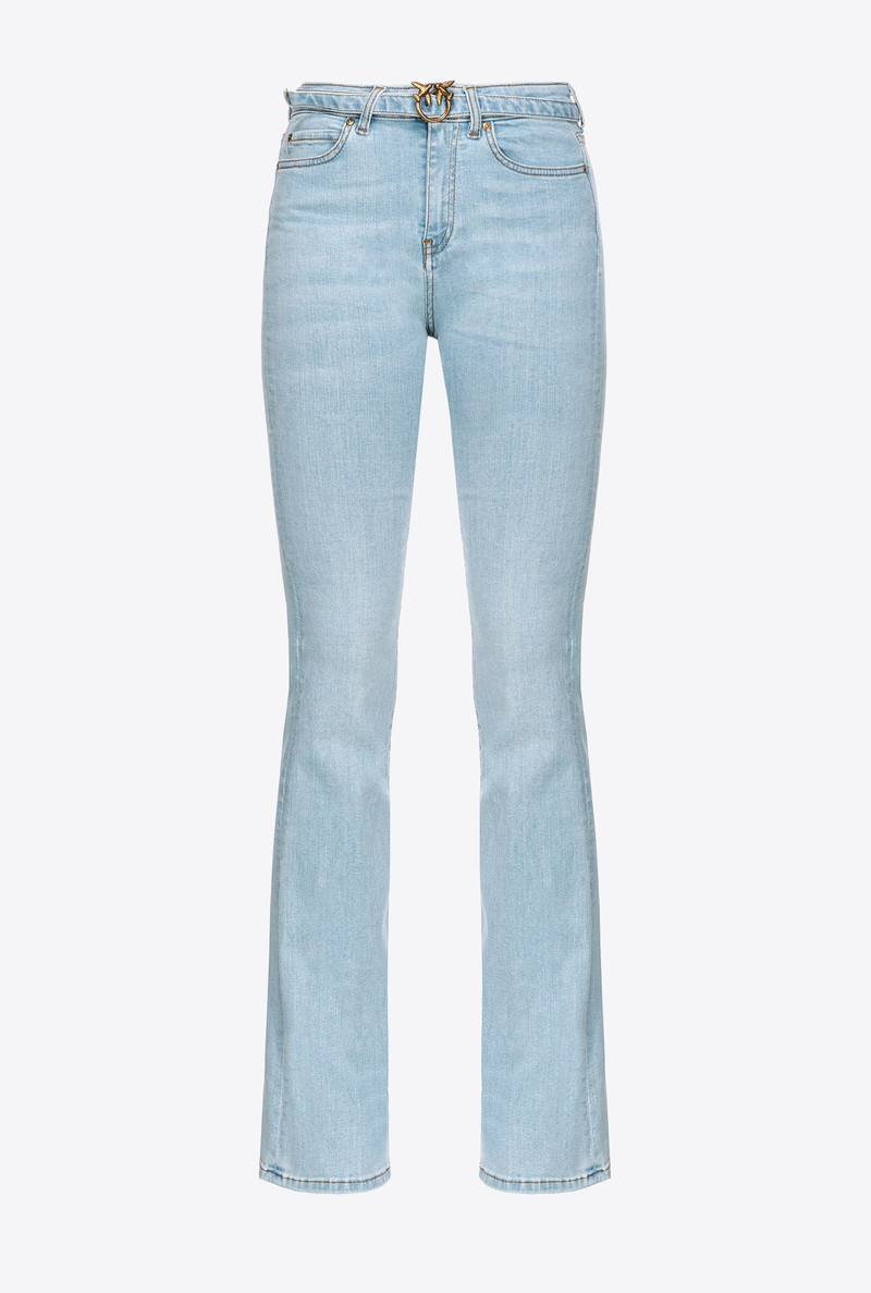 FLARED BABY BLUE DENIM JEANS 1