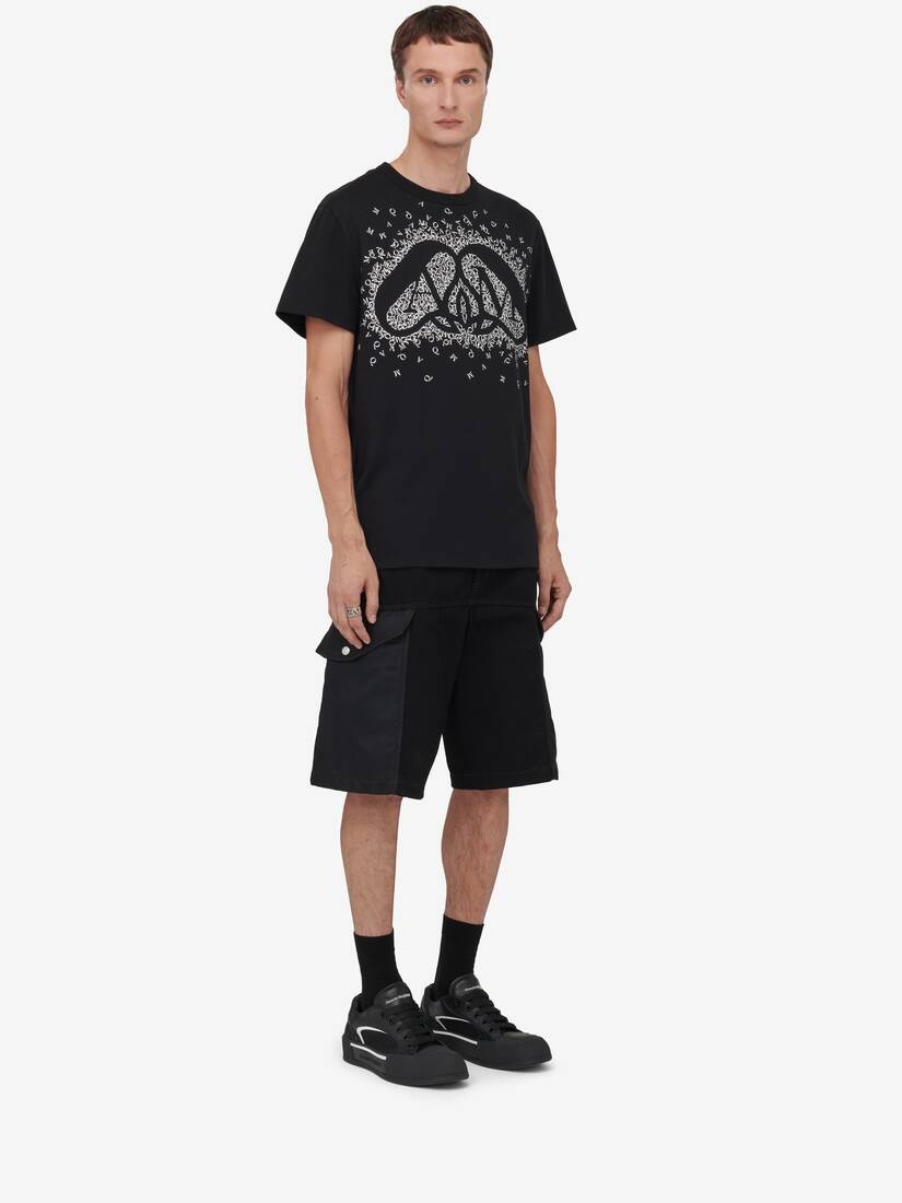 Men's Exploded Charm T-shirt in Black/white - 3