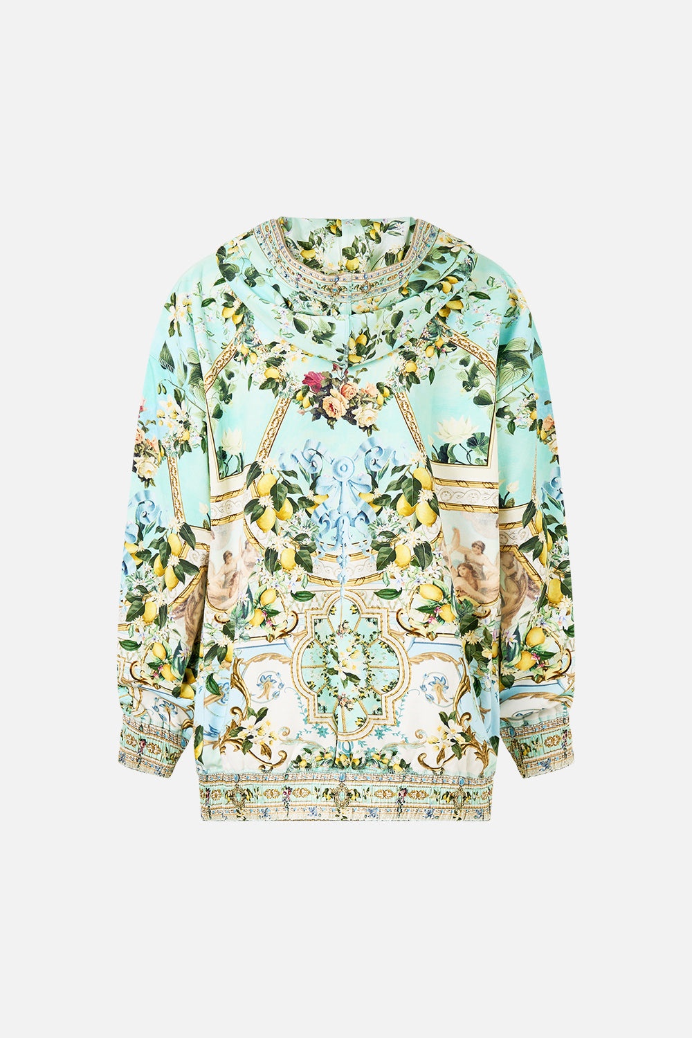 SILK BAND OVERSIZED HOODIE WITH POCKETS - 7