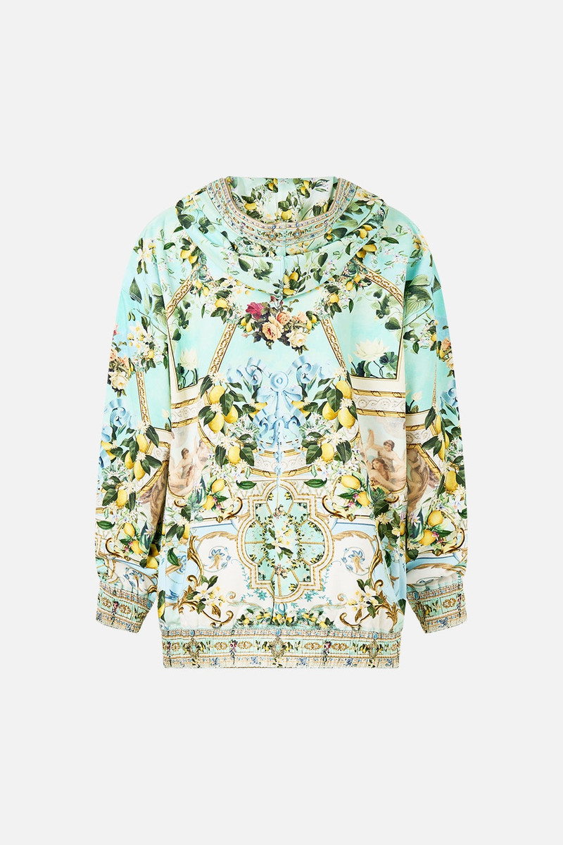 SILK BAND OVERSIZED HOODIE WITH POCKETS 7