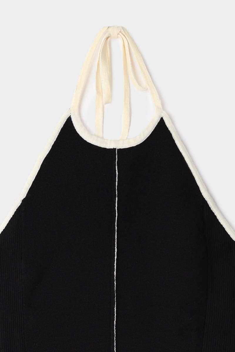 KNIT TANK TOP / black 3
