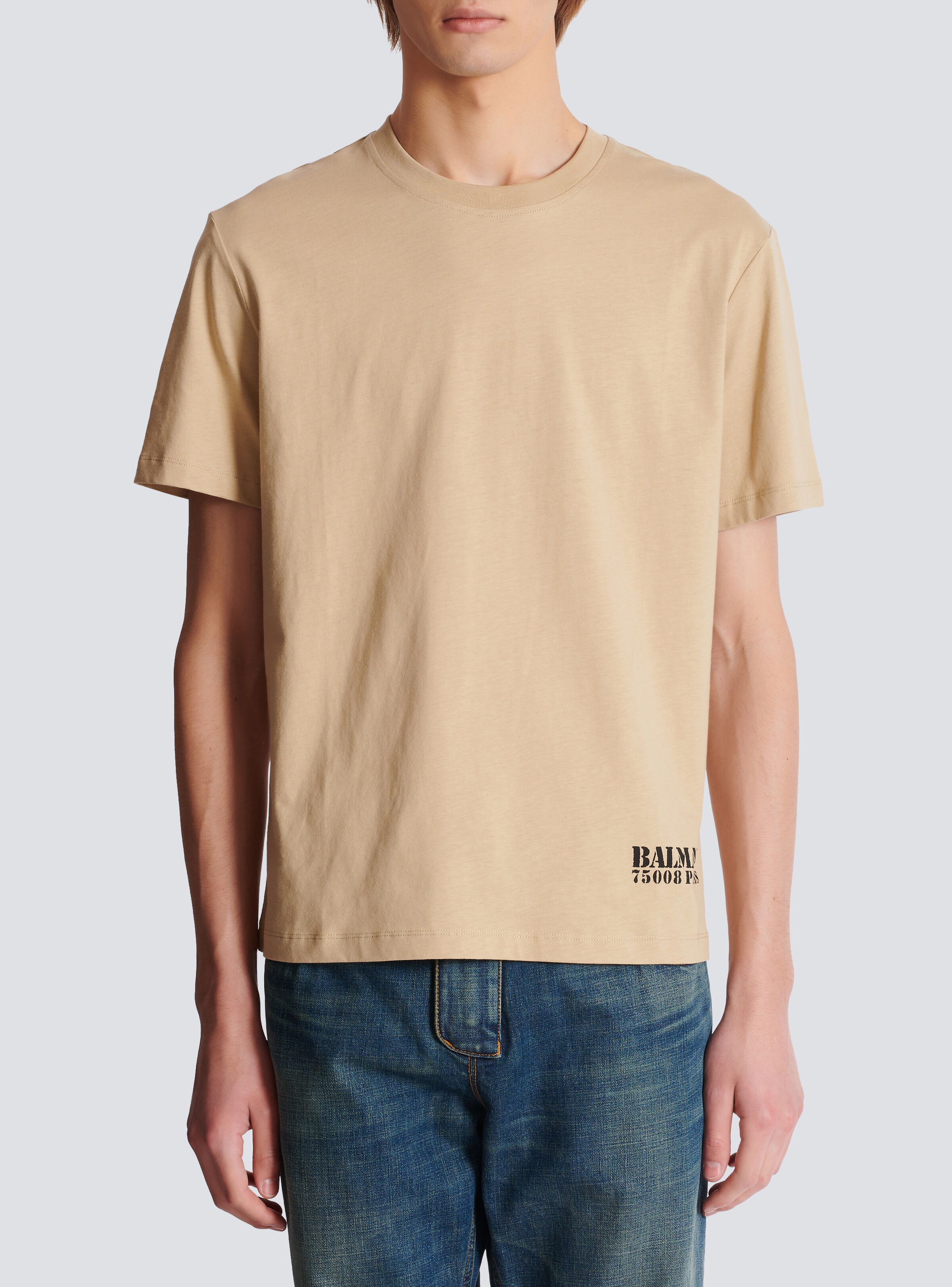Small Balmain Stamp printed T-shirt - 5
