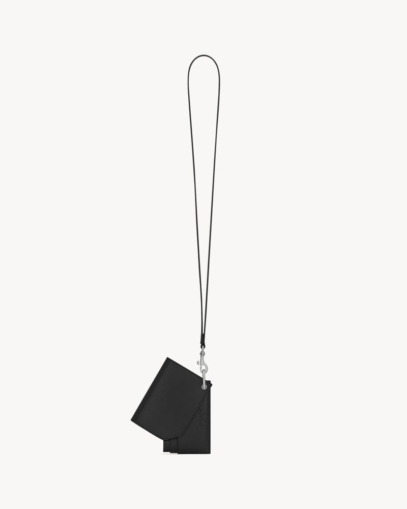 SAINT LAURENT PARIS CARD CASE IN SMOOTH LEATHER 4