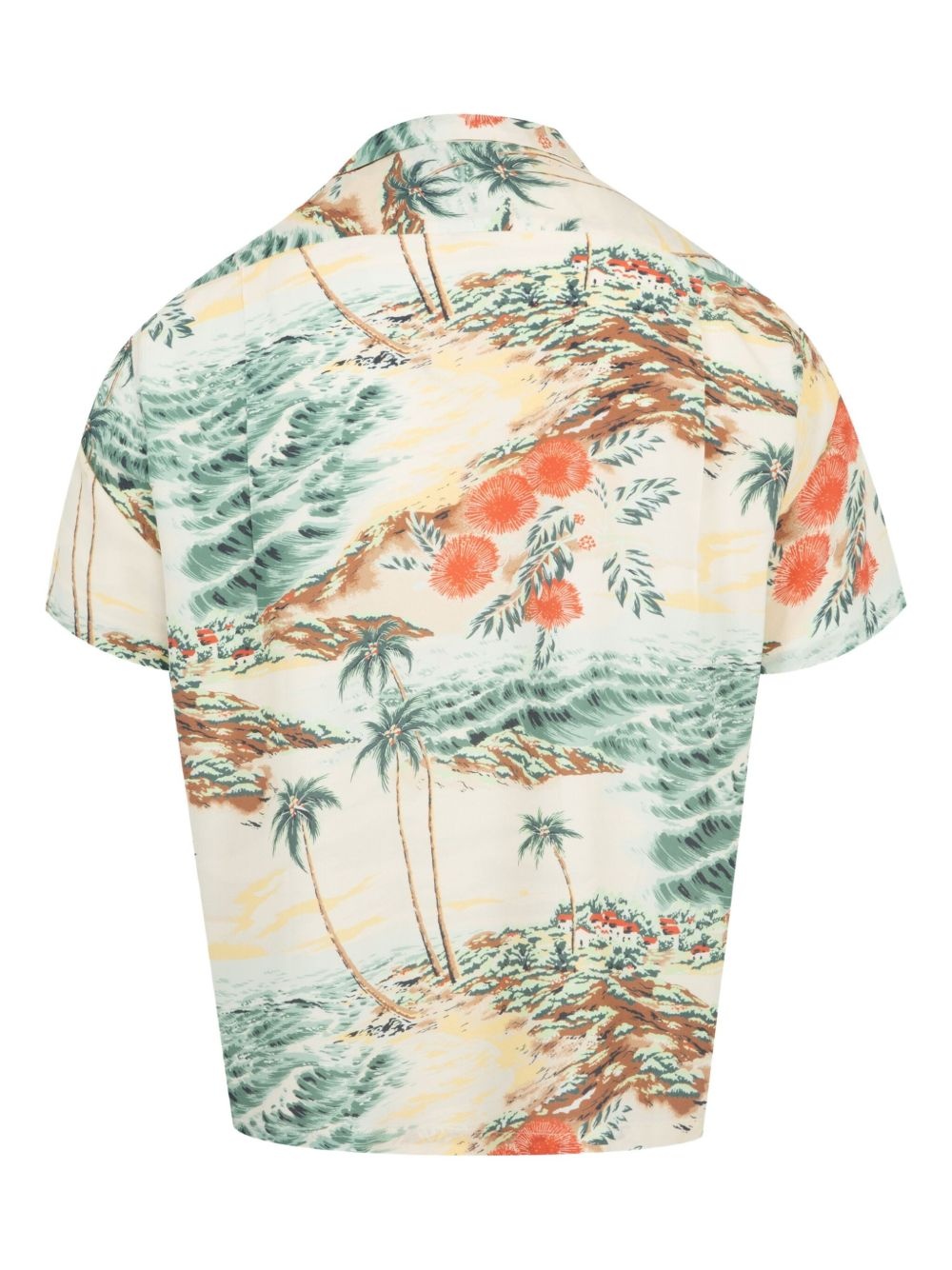 tropical-print short-sleeve shirt - 2