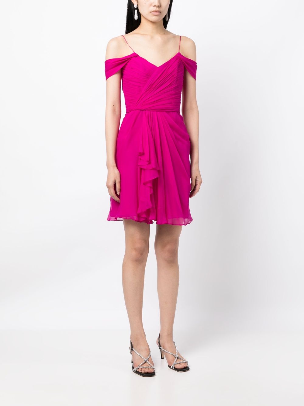 Sandrelli silk georgette minidress - 3