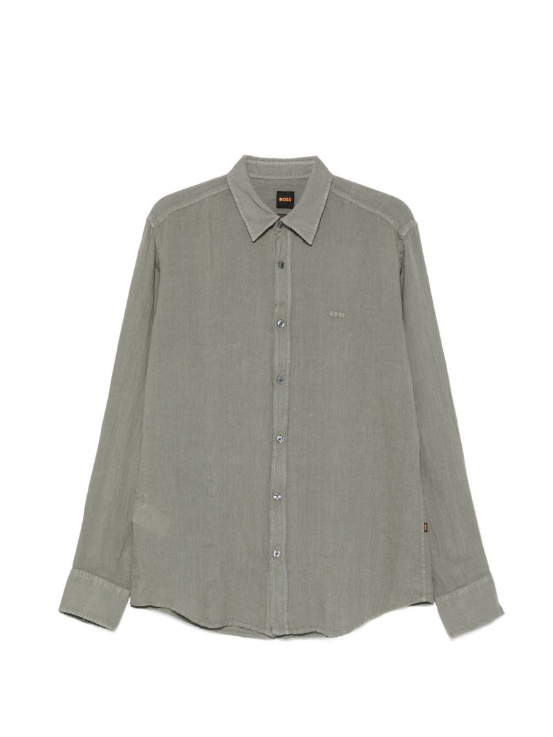 buttoned logo shirt 1