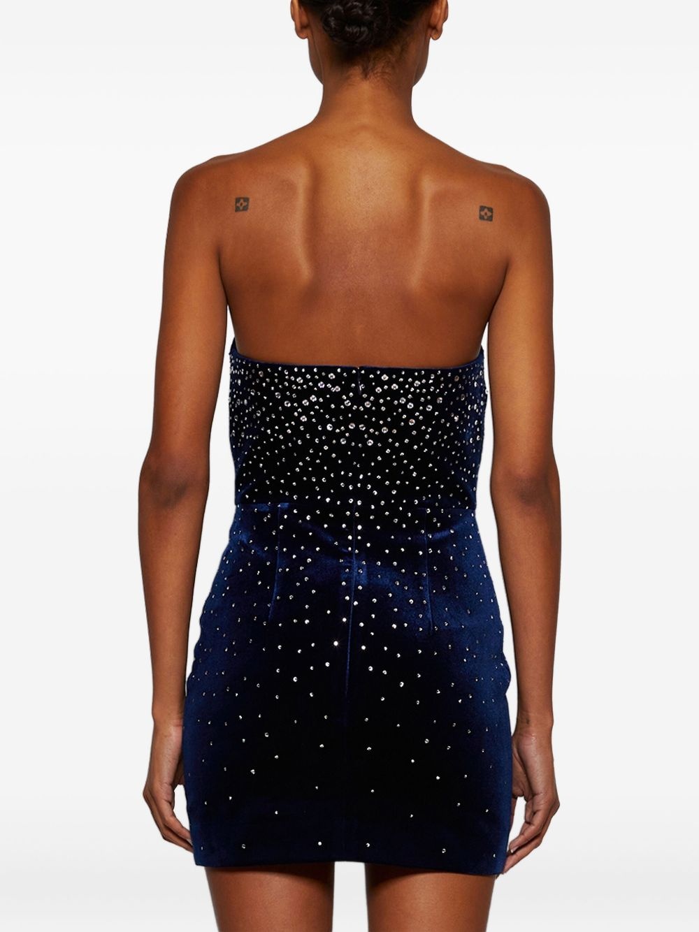 crystal-embellished mini dress - 5