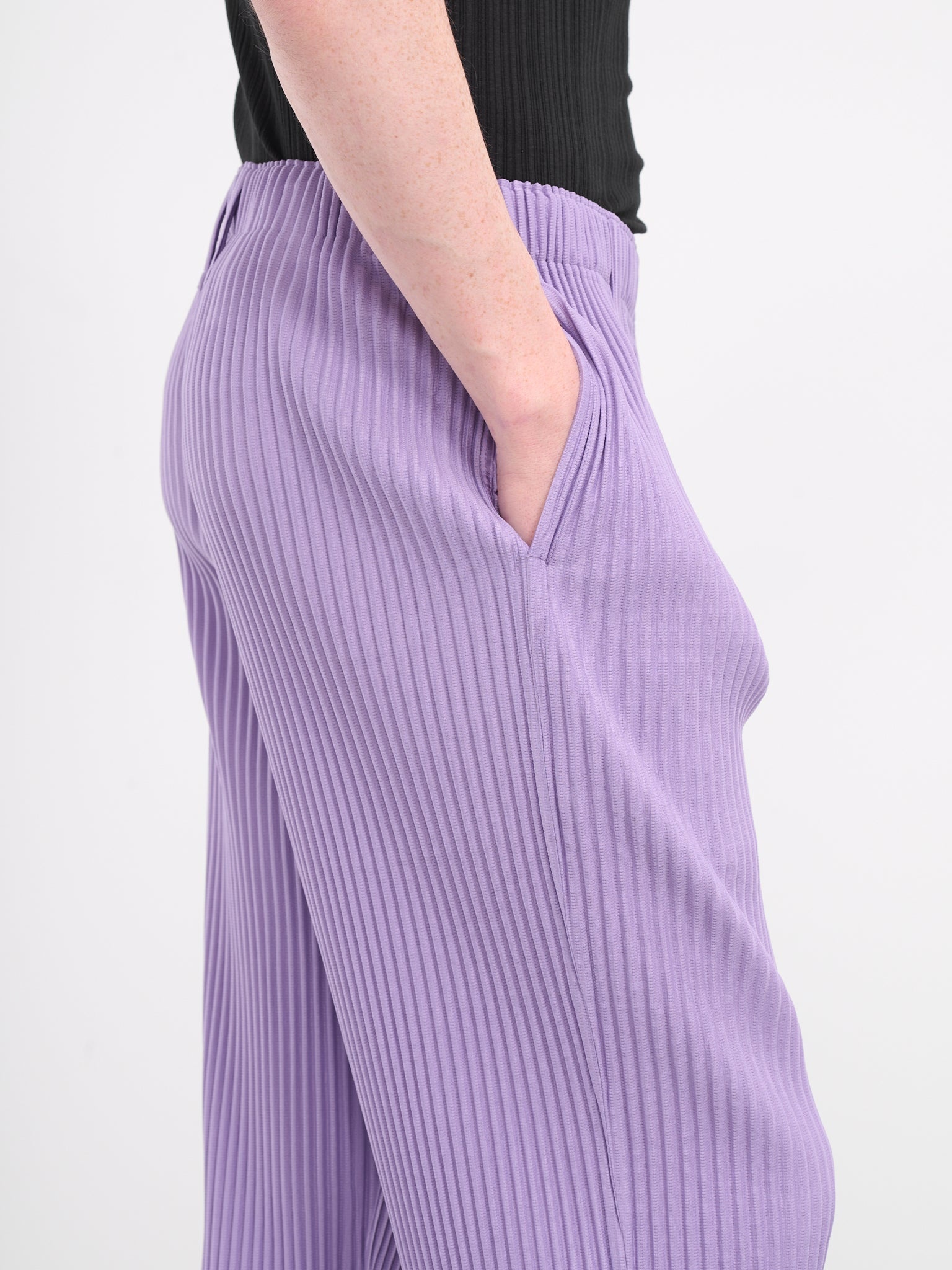 Color Pleats Trousers - 4