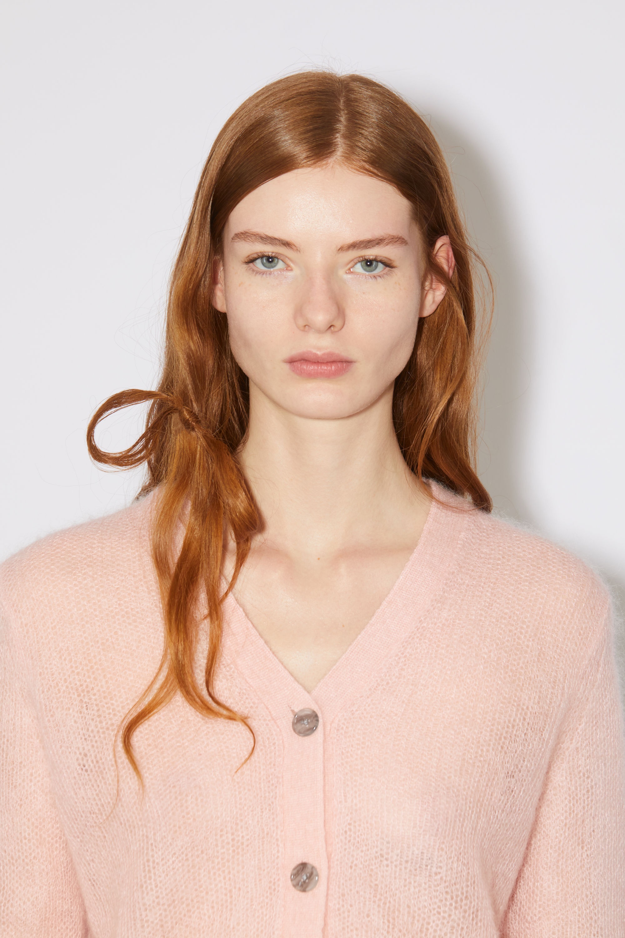 Cropped cardigan - Blush pink - 5