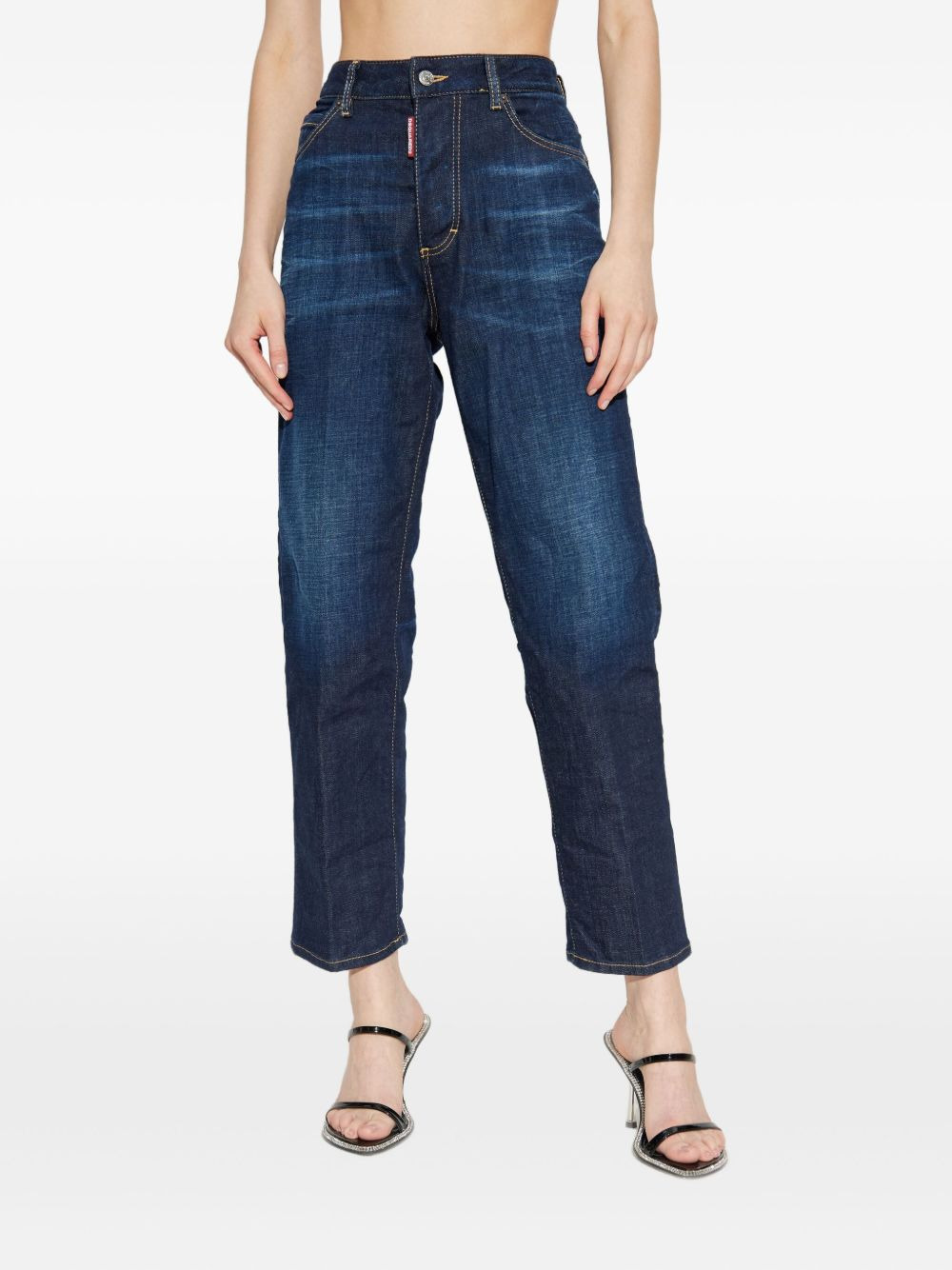 logo-plaque jeans - 3