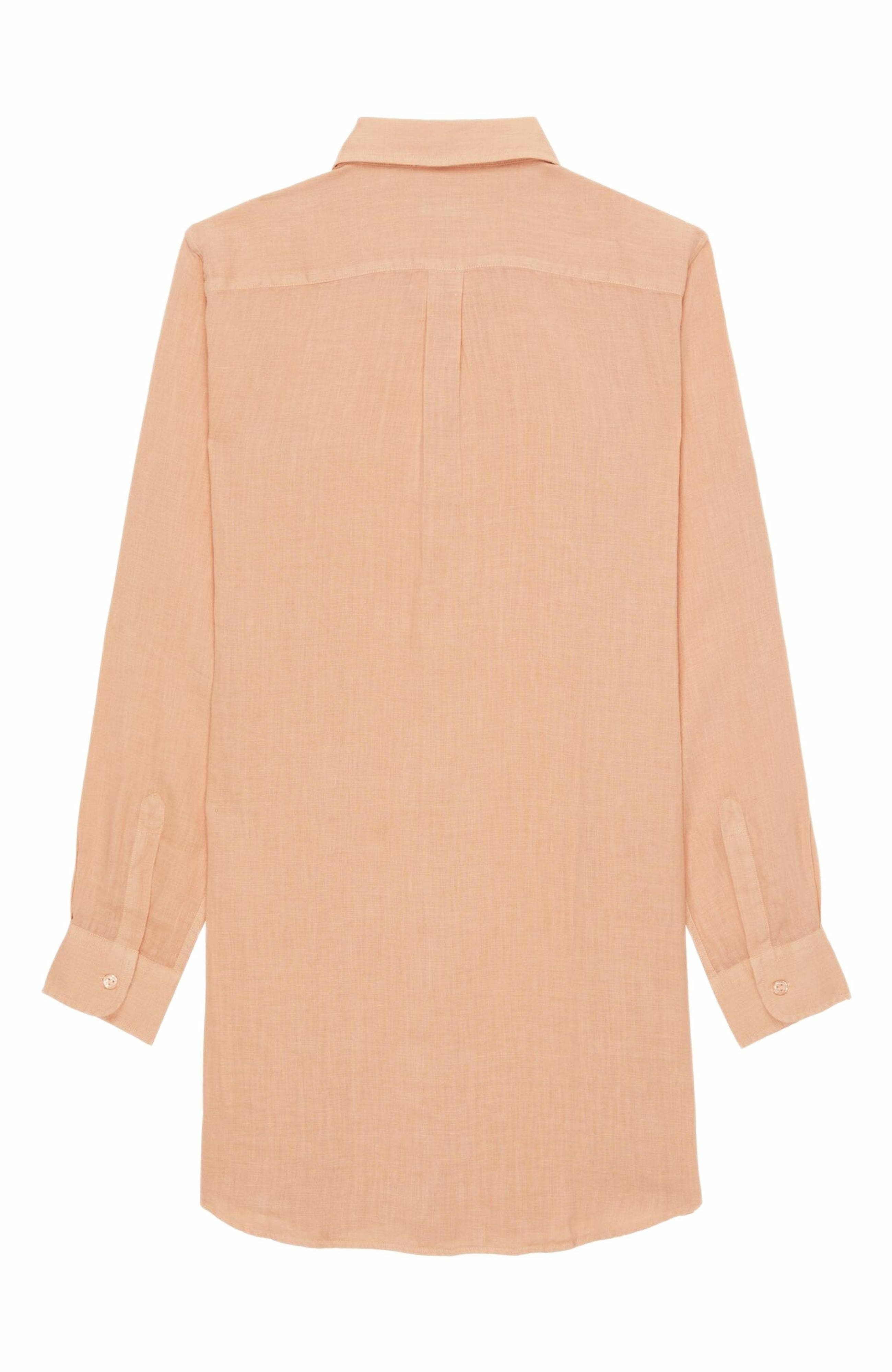 Vilebrequin Women's Solid Linen Shirt Dress in Blush at Nordstrom - 3