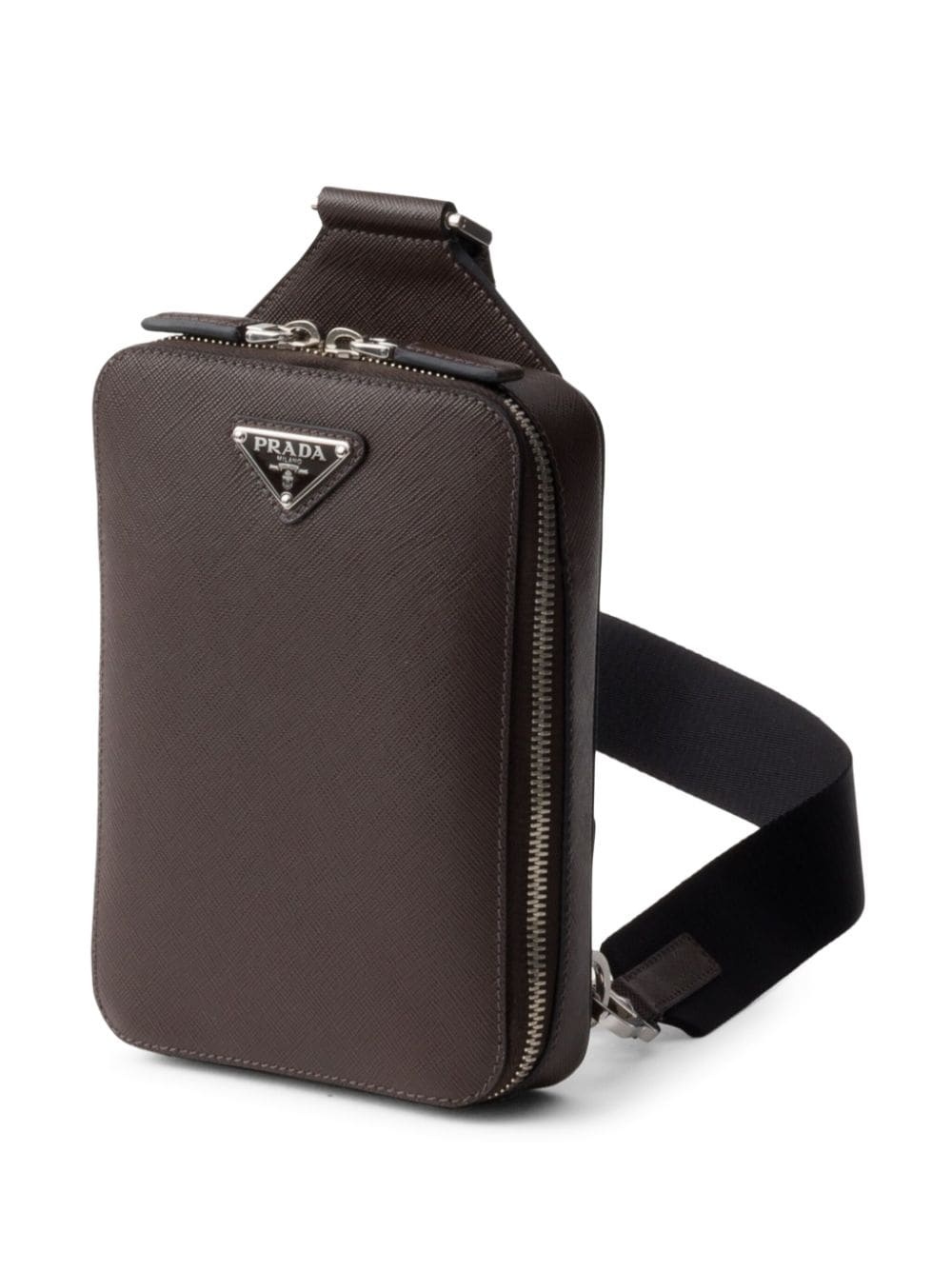 Brique saffiano-leather bag - 5