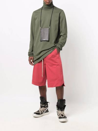 Rick Owens drawstring-fastening track shorts outlook