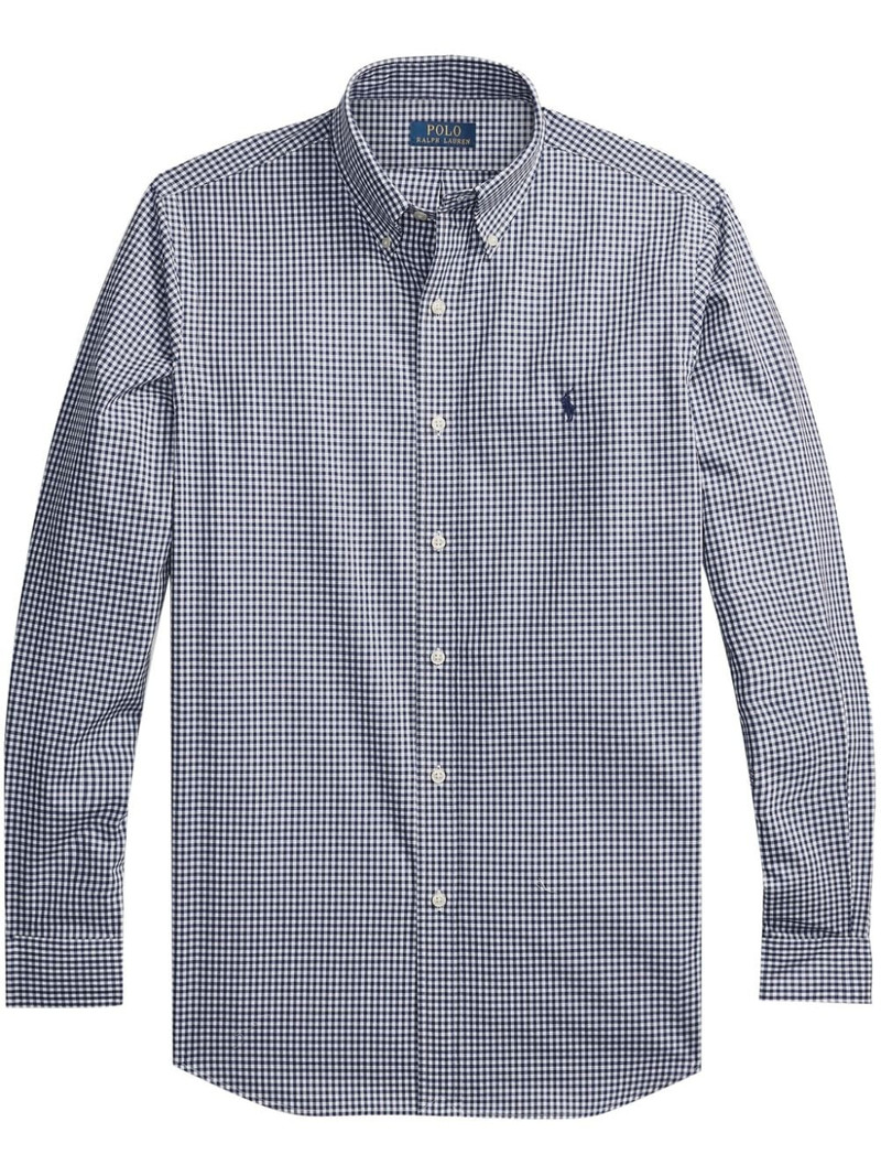 mini check.pattern cotton shirt 1