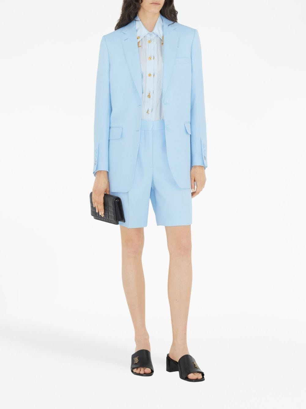 high-waisted tailored shorts - 2