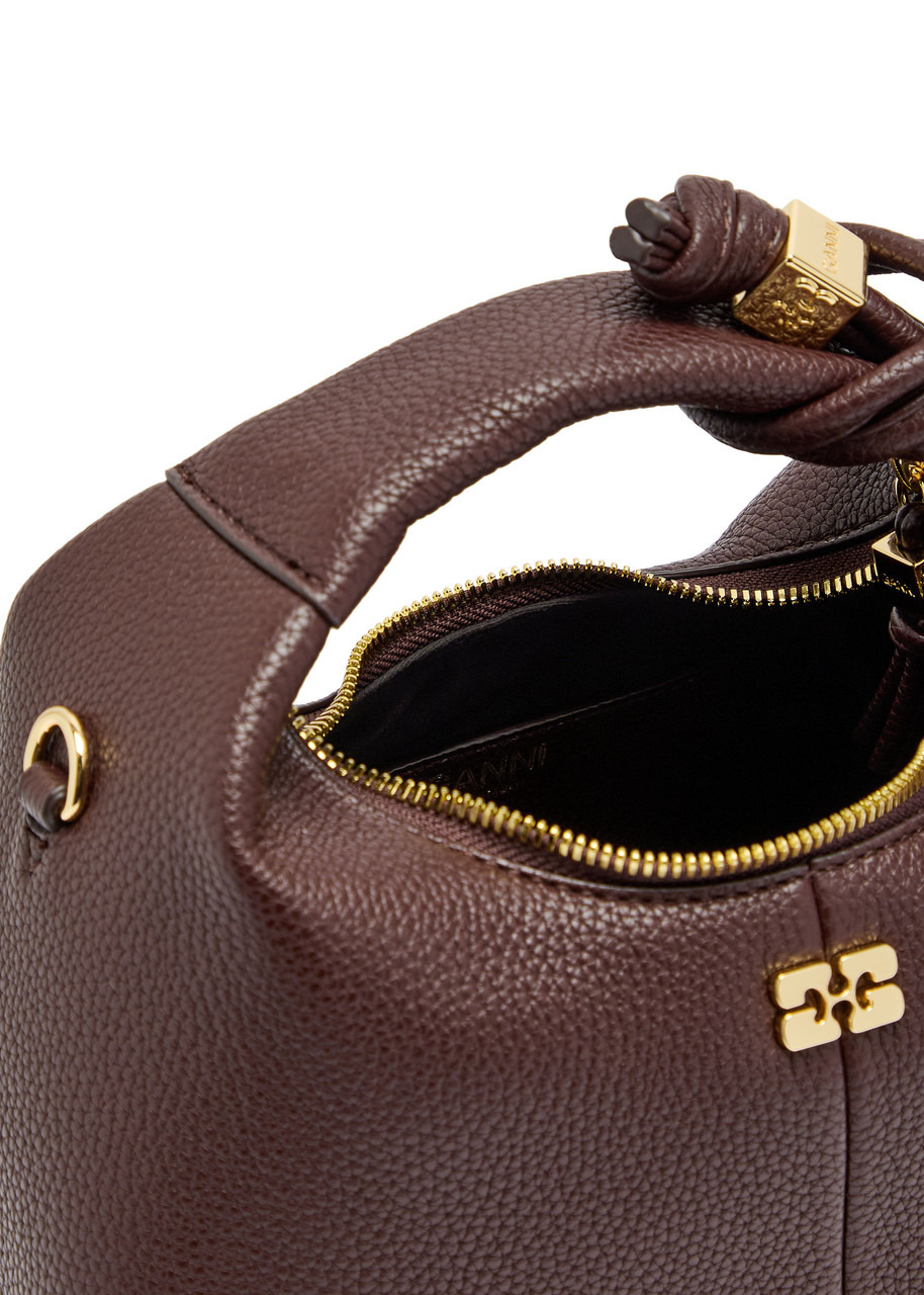 Ganni Mini Leather Hobo bag - 4