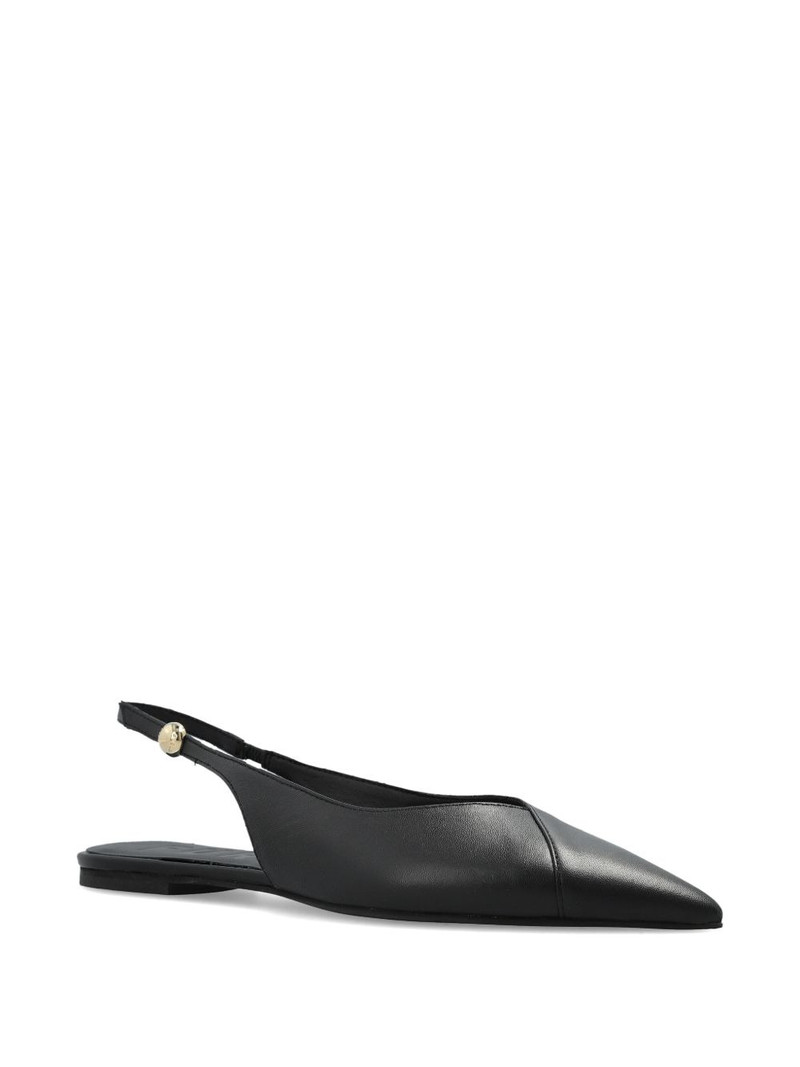 FURLA Sfera slingback pointed-toe leather pumps outlook