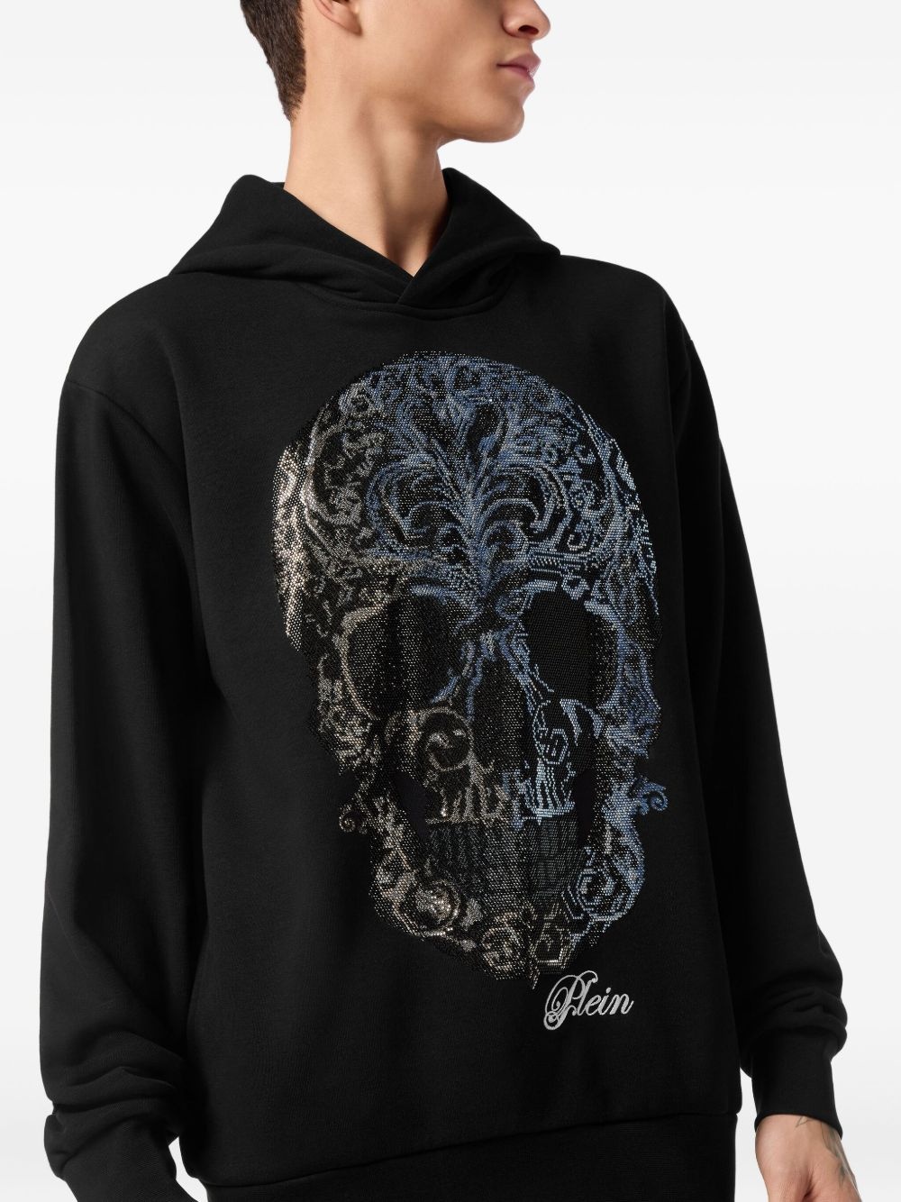 Skull-motif hoodie - 5