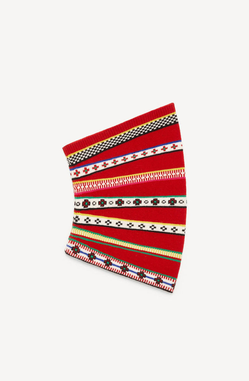 'Fair Isle' wool snood - 1