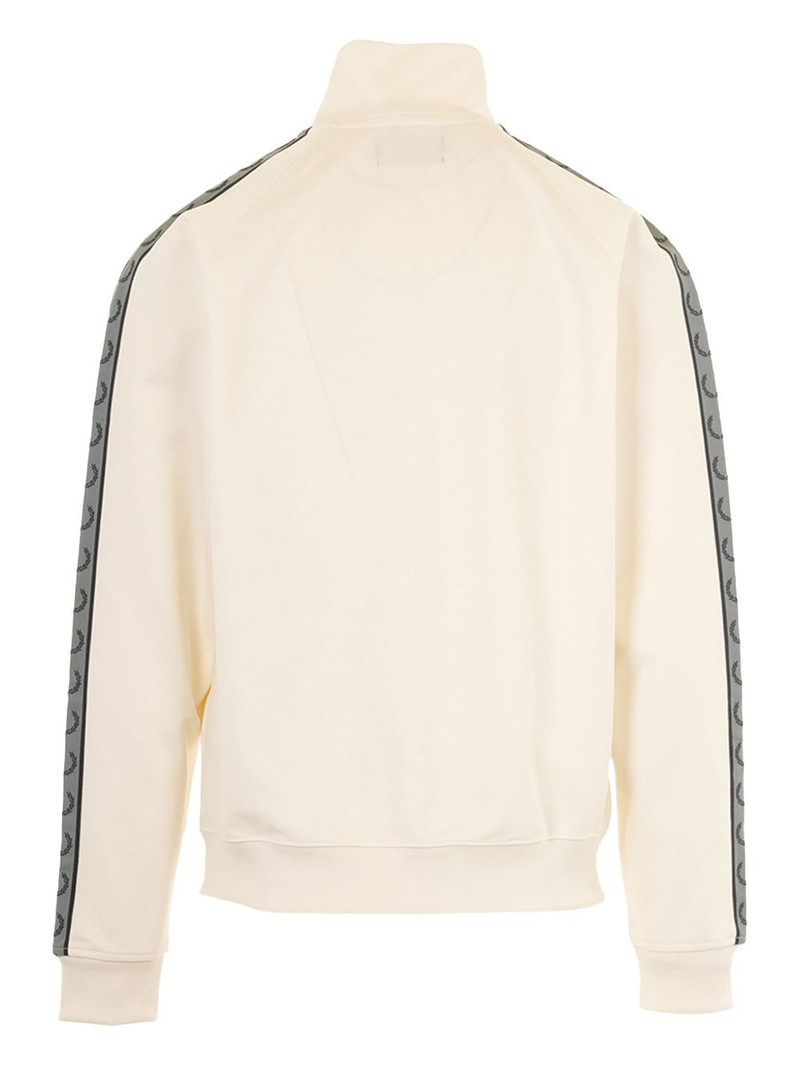 Fred Perry logo-deatil zip-up sweater outlook