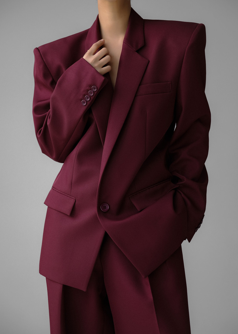 Jun Blazer - Burgundy 1