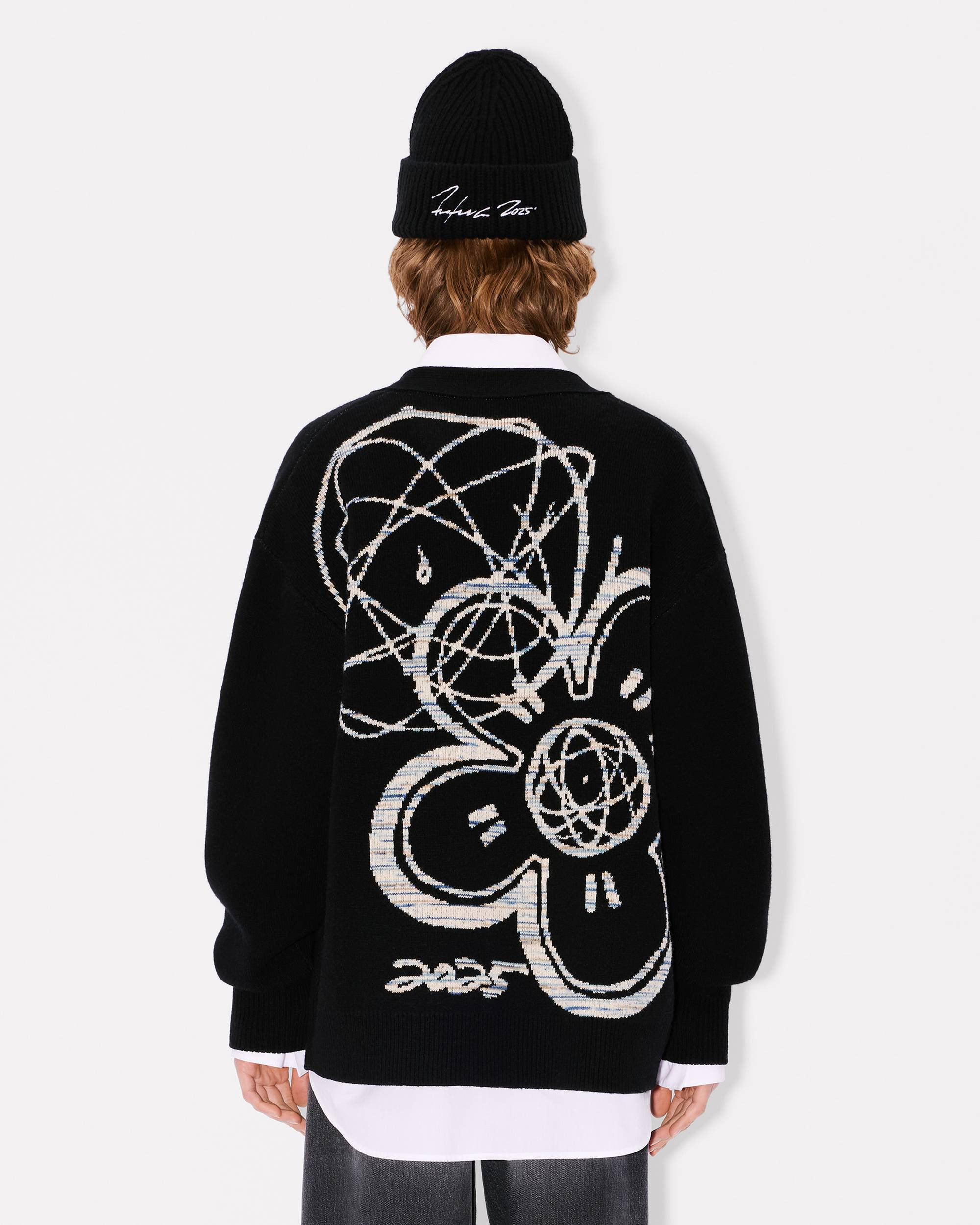 'Kenzo x Futura 2000' genderless cardigan in wool - 4