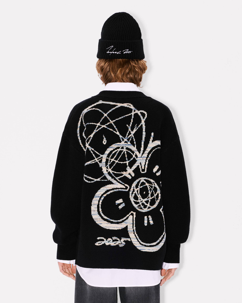 'Kenzo x Futura 2000' genderless cardigan in wool 4