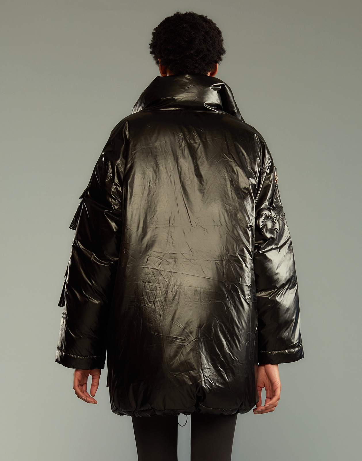 Cargo Pocket Puffer Coat - 7