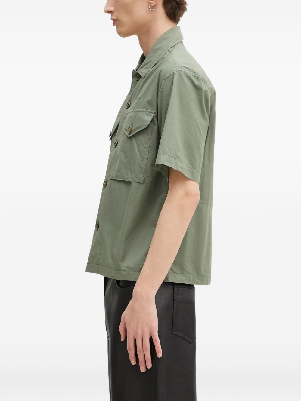 Popeline double-pocket short-sleeve shirt - 2
