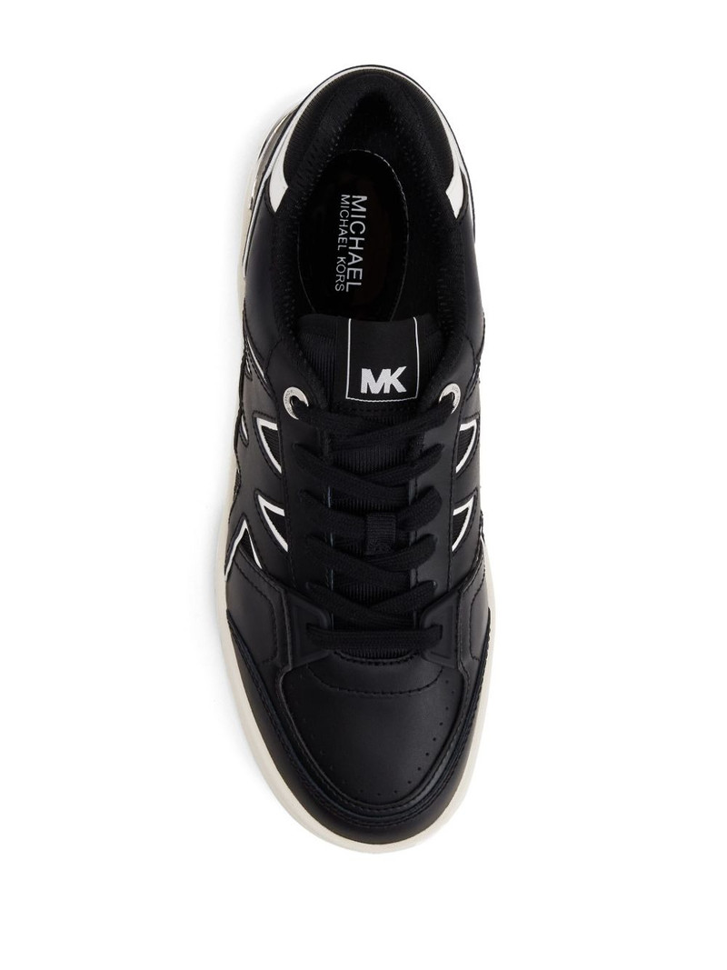 Rebel lace-up leather sneakers 5