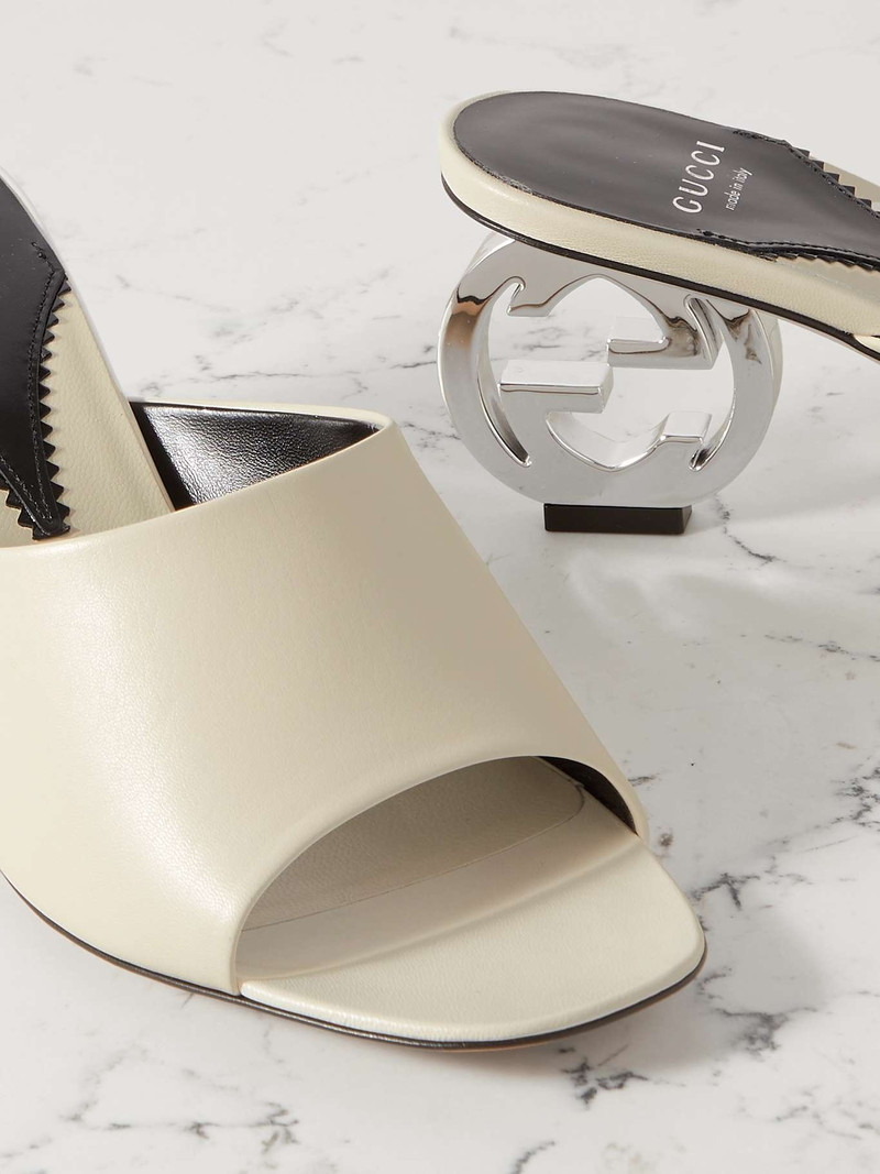 Embellished leather mules 4