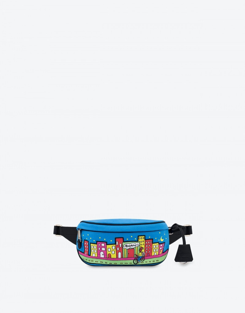 MOSCHINO COMICS CANVAS WAIST BAG 1