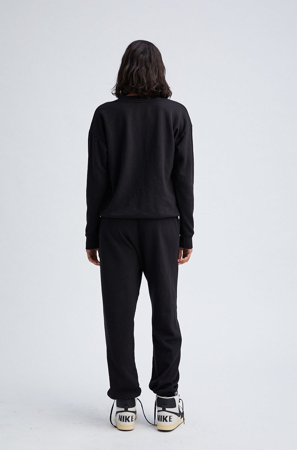 BLACK GLOSSY LOGO SWEATSHIRT - 4