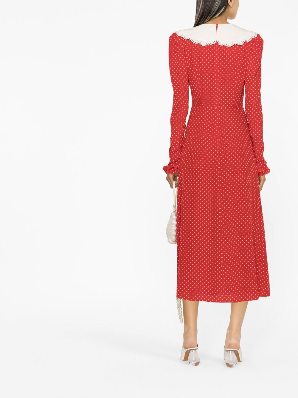 polka-dot midi dress - 4