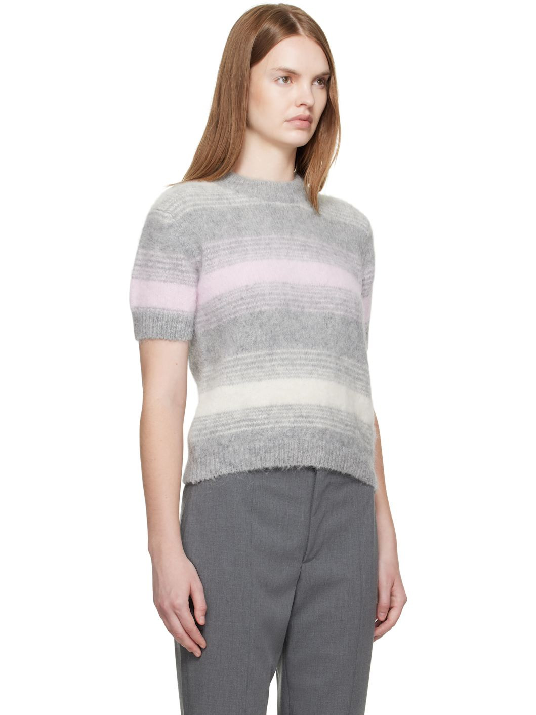 Gray Kenzo Paris 'KENZO Speed Stripe' Sweater - 2