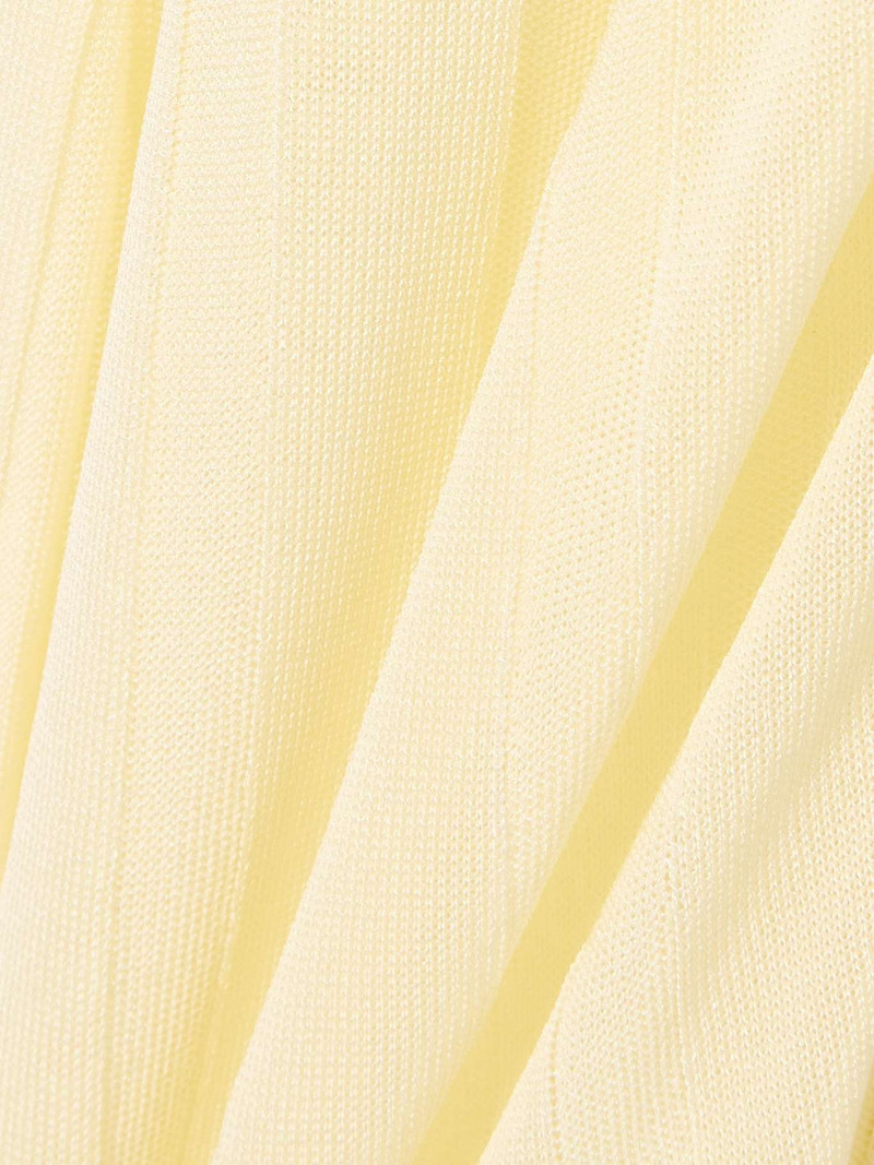 Manta poplin-trimmed ribbed-knit mini dress 5