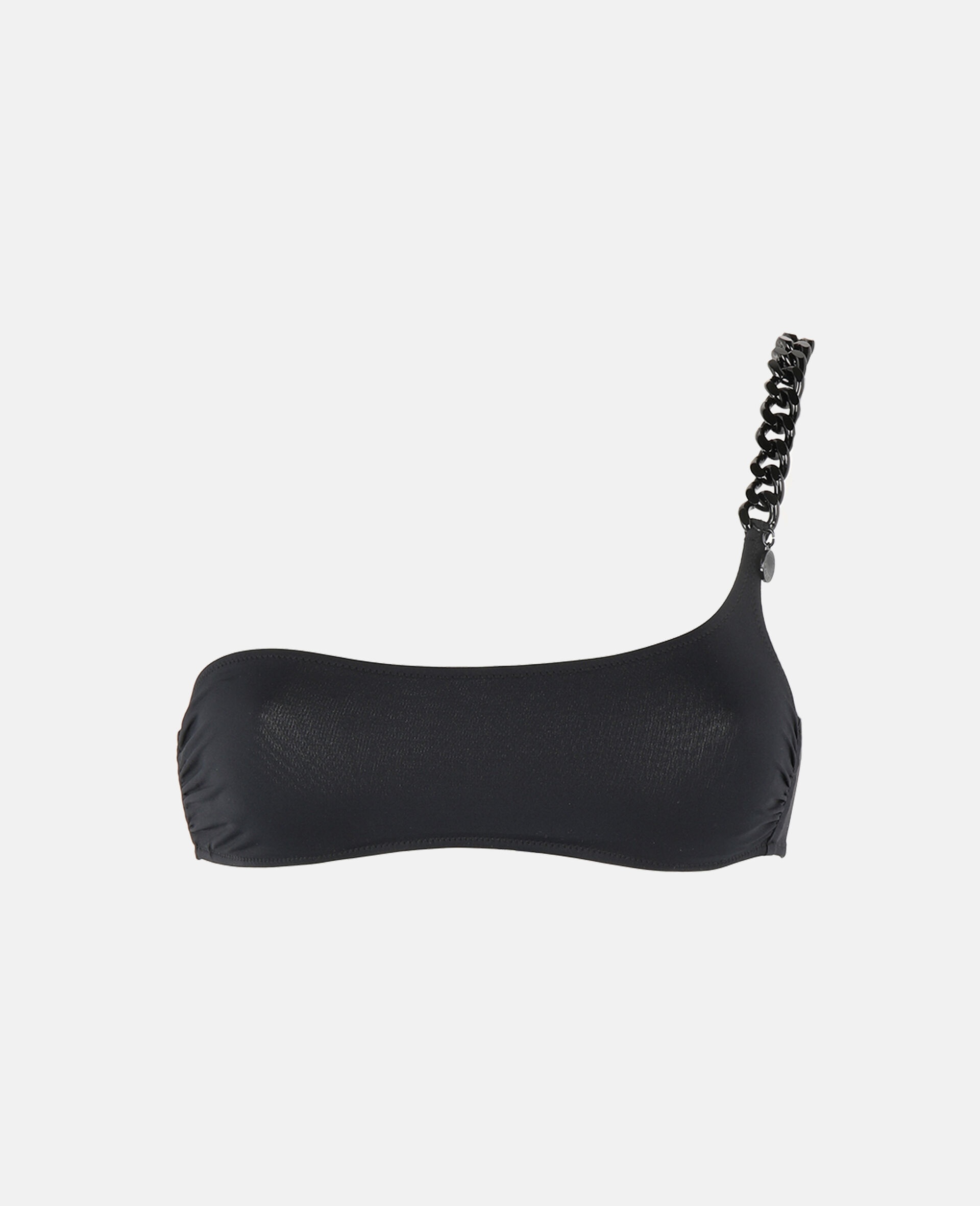 Iconic Chain One-Shoulder Bikini Top - 1